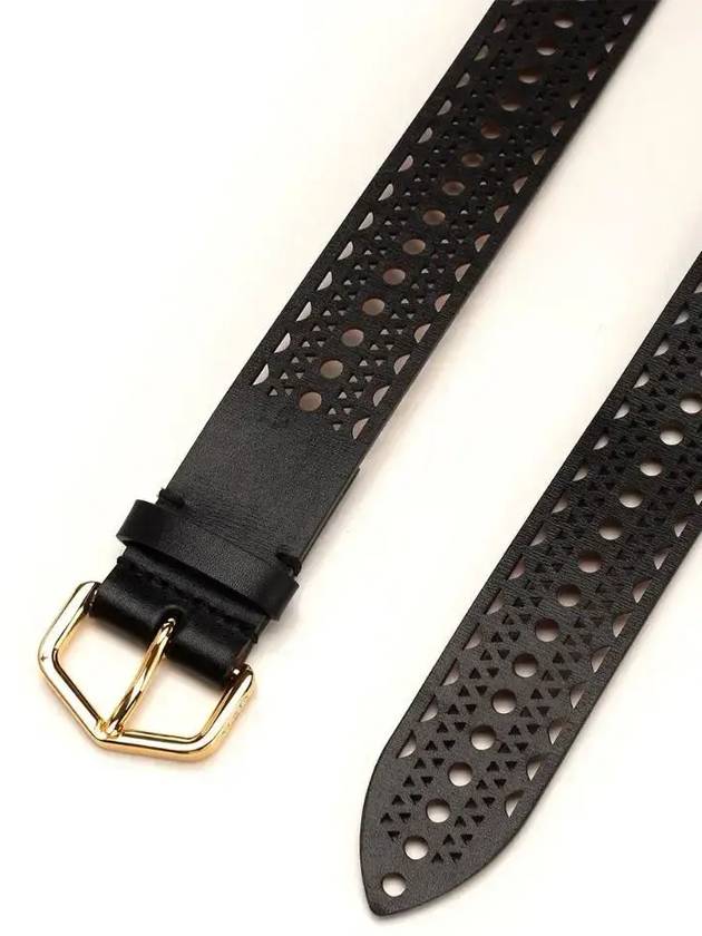 Neo Vienne Leather Belt Black - ALAIA - BALAAN 3