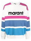 Mayoan Logo Striped Sweatshirt Blue - ISABEL MARANT - BALAAN 2