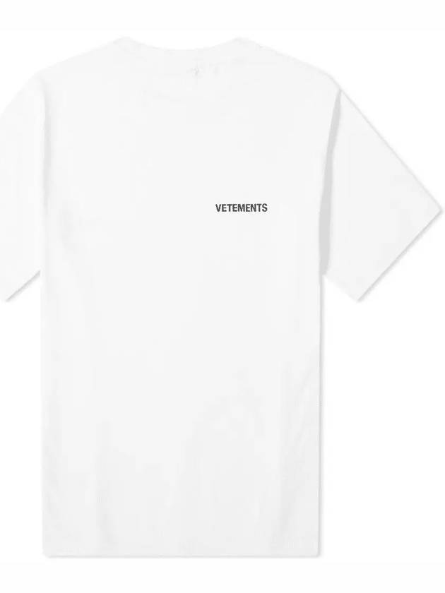 Mini Logo Printing Short Sleeve T-Shirt White - VETEMENTS - BALAAN 4