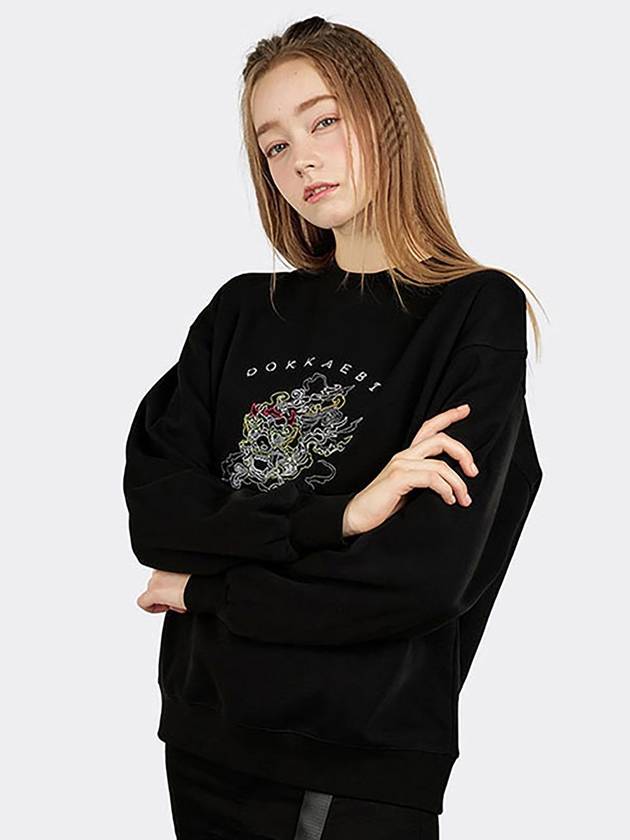 Dokkaebi Sweatshirt Black - TEENYTIGER - BALAAN 1