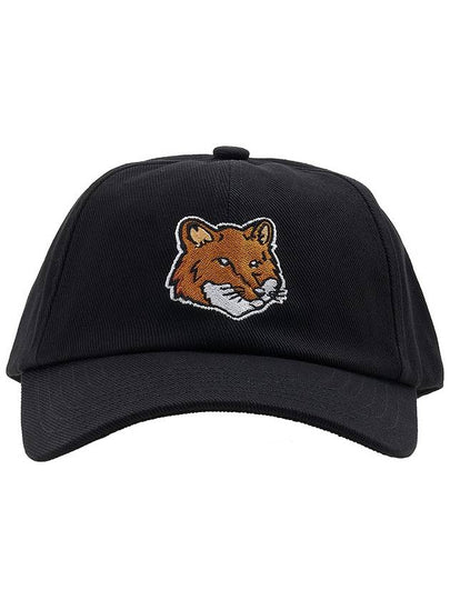 Maison Kitsune Foxhead Embroidered Ball Cap LM06103WW0087 BK - MAISON KITSUNE - BALAAN 2