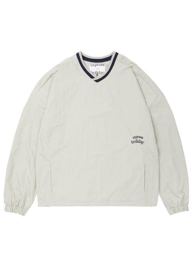 Dynamic Nylon Pullover Sweatshirt Beige - EXPRESSHOLIDAY - BALAAN 1