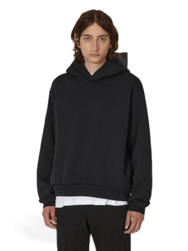 Face Logo Patch Hoodie Black - ACNE STUDIOS - BALAAN 6