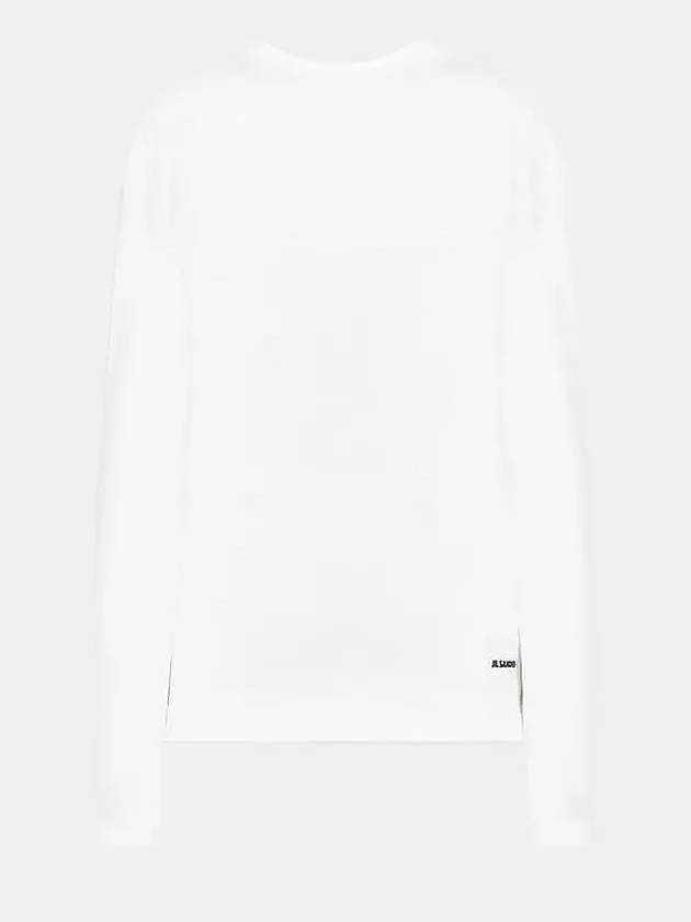 Women's Organic Cotton Long Sleeve T Shirt 3 Pack White - JIL SANDER - BALAAN 4