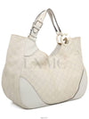 Seema GG logo shoulder tote bag 203504 white gold - GUCCI - BALAAN 4