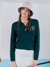 Open collar pattern knit green - BENECIA12 - BALAAN 3