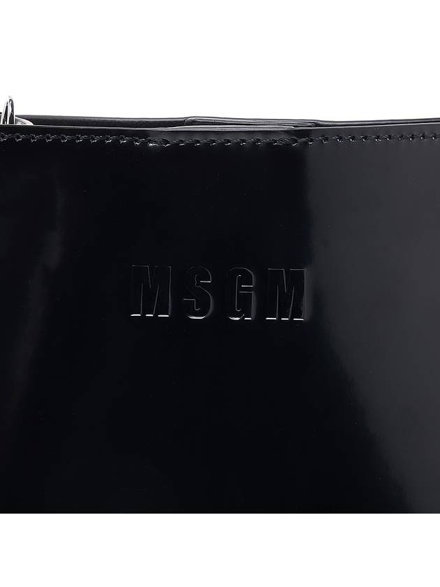 Logo Cross Bag Black - MSGM - BALAAN 8