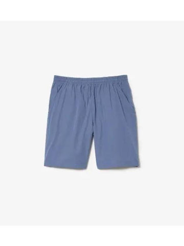 Men s SUMMER Pack Poplin Back Pocket Shorts Blue - LACOSTE - BALAAN 1