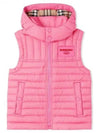 Kids Women Logo Patch Padded Vest Pink 8053880 Other 271767 - BURBERRY - BALAAN 1