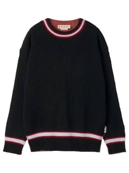 crew neck knit black - MARNI - BALAAN 1