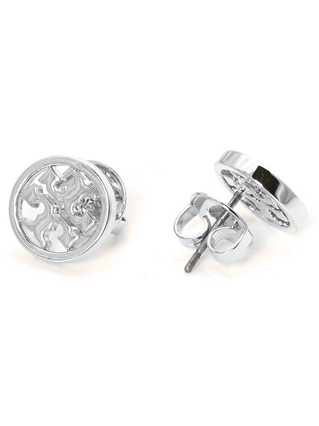 Miller Stud Earrings Silver - TORY BURCH - BALAAN 7