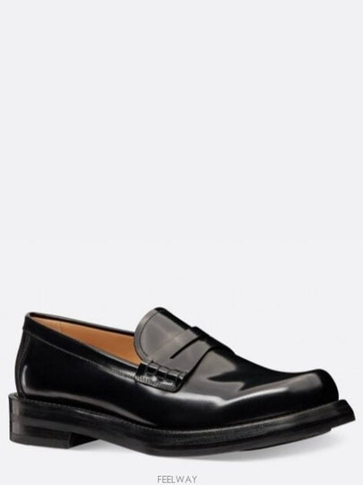 Carlo Polished Calfskin Loafers Black - DIOR - BALAAN 2