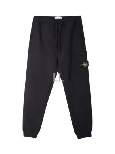 Wappen Patch Drawstring Track Pants Black - STONE ISLAND - BALAAN 2