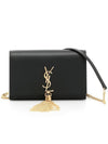 gold shoulder bag black - SAINT LAURENT - BALAAN.