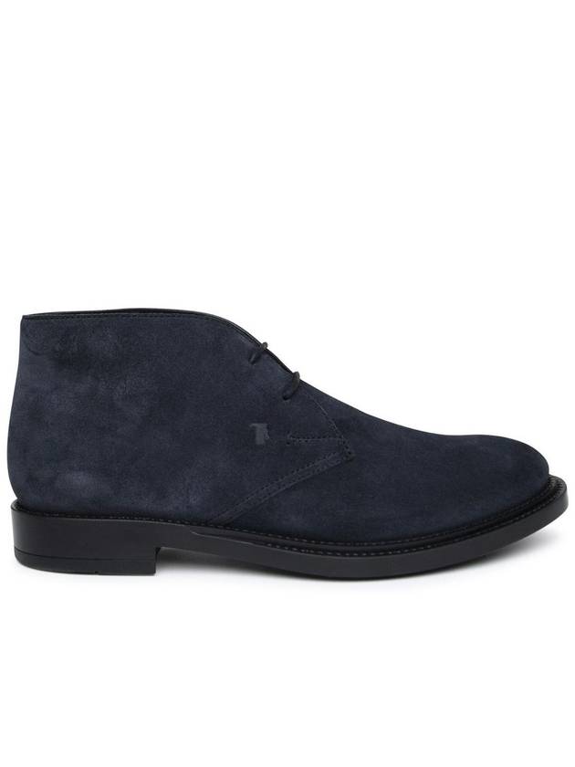 Men's Suede Desert Ankle Boots Navy - TOD'S - BALAAN 2