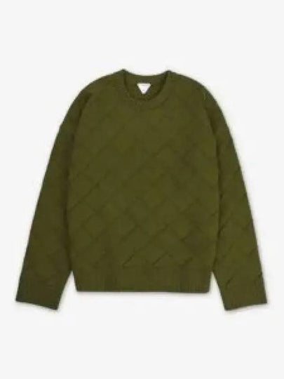 Intrecciato Wool Knit Top Olive Oil - BOTTEGA VENETA - BALAAN 2