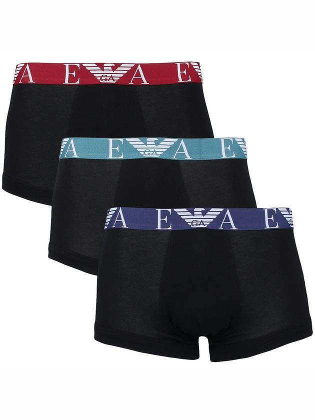 Stretch Cotton Logo Boxer Briefs 3-Pack - EMPORIO ARMANI - 2