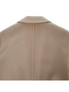 Men's Wool Cashmere Single Coat Champagne - AMI - BALAAN.