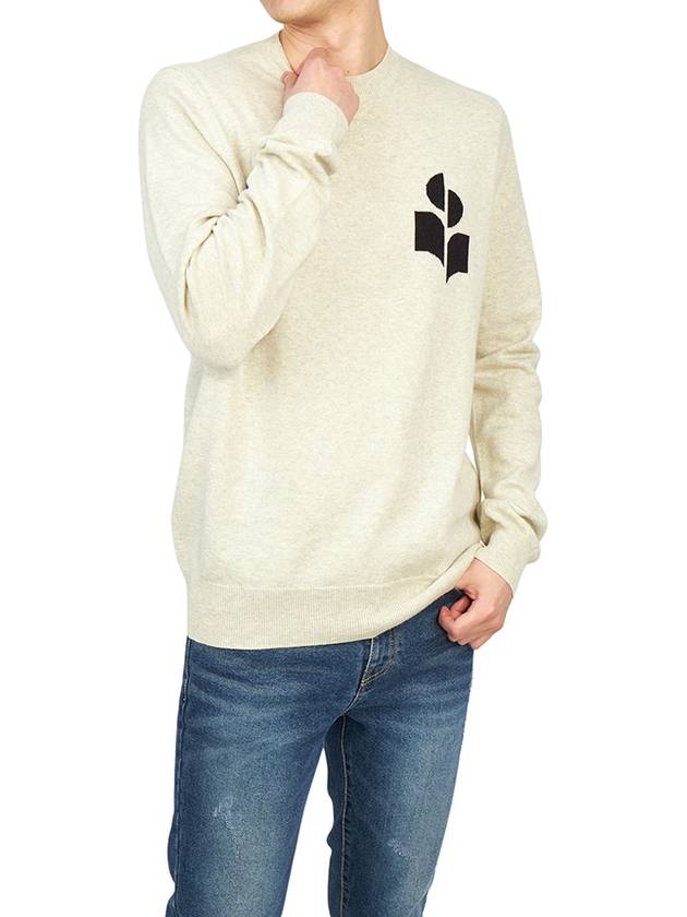 Men's Evans Logo Sweatshirt Light Grey - ISABEL MARANT - BALAAN 6