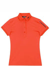 Women's Tour Tech Golf PK Shirt Orange - J.LINDEBERG - BALAAN 3