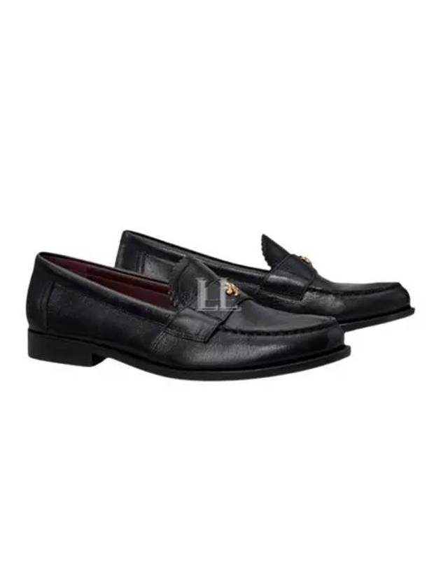 Logo Plaque Perry Loafers Black - TORY BURCH - BALAAN 2