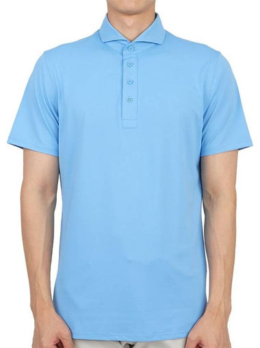 Golf Wear Men s Collar Short Sleeve T Shirt G4MS23K300 CIELO - G/FORE - BALAAN 1