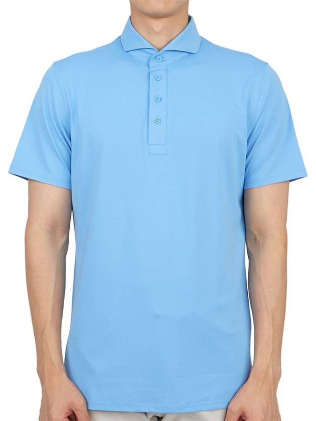 Golf Wear Men s Collar Short Sleeve T Shirt G4MS23K300 CIELO - G/FORE - BALAAN 1