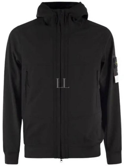 Technology Recycled Polyester Hooded Jacket Black - STONE ISLAND - BALAAN 2