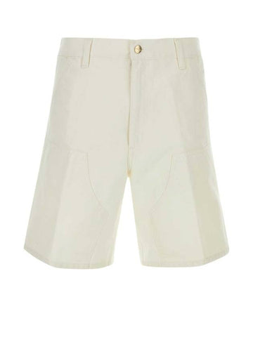 Double Knee Shorts White - CARHARTT WIP - BALAAN 1