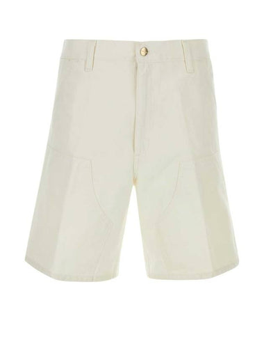 Double Knee Shorts White - CARHARTT WIP - BALAAN 1