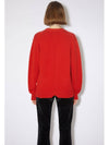 Wool Blend Cardigan Red - ACNE STUDIOS - BALAAN 4