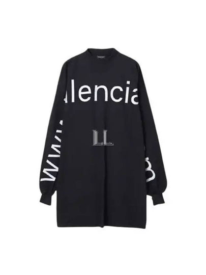 Embroidered Logo Sweatshirt Black - BALENCIAGA - BALAAN 2