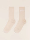 Les Chaussettes Ribbed Crew Socks Beige - JACQUEMUS - BALAAN 3