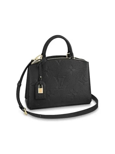 Petit Palais Monogram Empreinte Tote Bag Black - LOUIS VUITTON - BALAAN 1