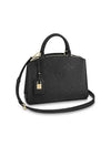 Petit Palais Monogram Empreinte Tote Bag Black - LOUIS VUITTON - BALAAN 1