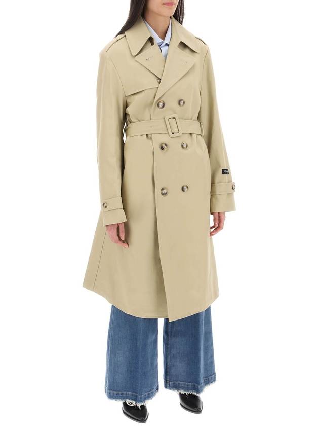 cotton double-breasted trench coat - HOMMEGIRLS - BALAAN 2