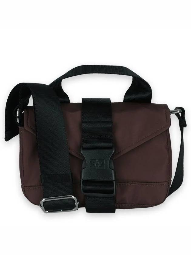 Tech Mini Satchel Cross Bag Burgundy - GANNI - BALAAN 3