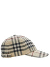 Check Pattern Cotton Ball Cap Beige - BURBERRY - BALAAN 4