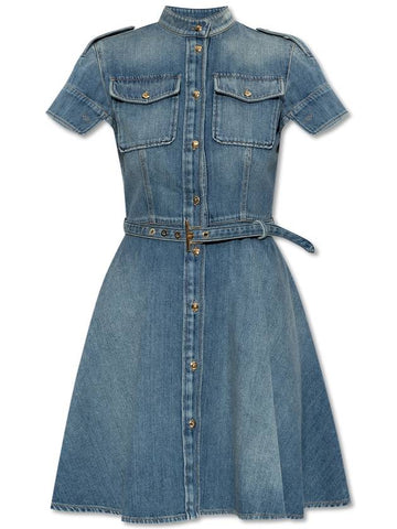 Alexander McQueen Denim Dress, Women's, Blue - ALEXANDER MCQUEEN - BALAAN 1