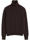 Cashmere Turtleneck Dark Coffee - AMI - BALAAN 1