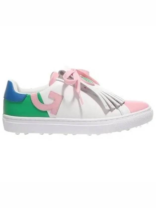 Women's Color Block Quarter G Kiltie Durf Leather Spikeless Snow - G/FORE - BALAAN 2