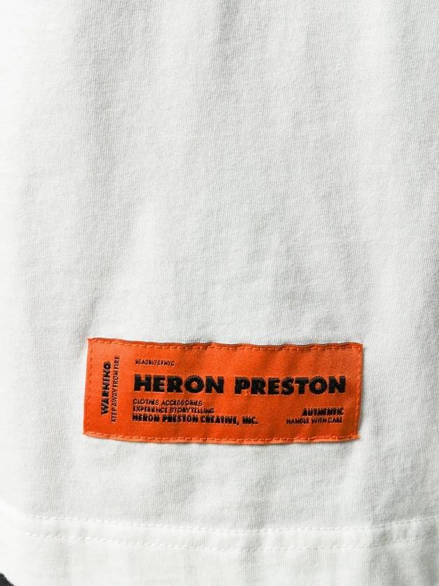 Heron Preston Swan Printing Short Sleeve T shirt White Men HMAA001F197600010288 - HERON PRESTON - BALAAN 3