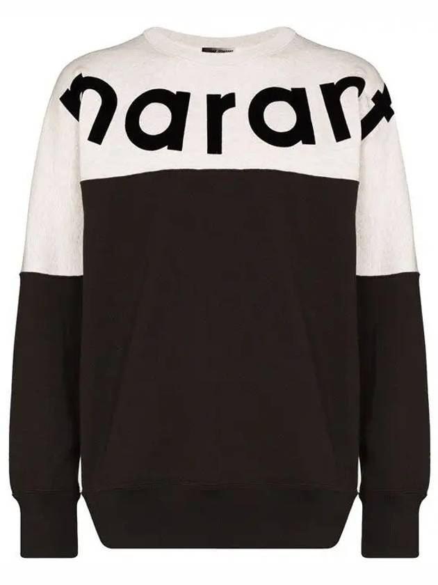 Howley Logo Two-Tone Sweatshirt Faded Black - ISABEL MARANT - BALAAN 3