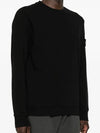 Garment Dyed Malfile Crewneck Sweatshirt Black - STONE ISLAND - BALAAN 4