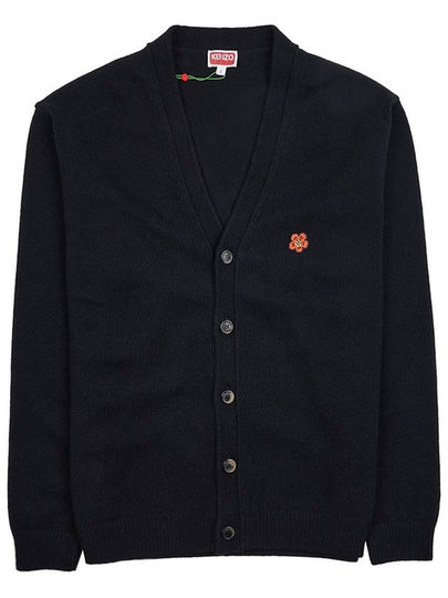 Boke Flower Crest Cardigan Black - KENZO - BALAAN 2