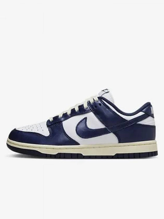 Dunk Low Top Sneakers Vintage Navy White - NIKE - BALAAN 2