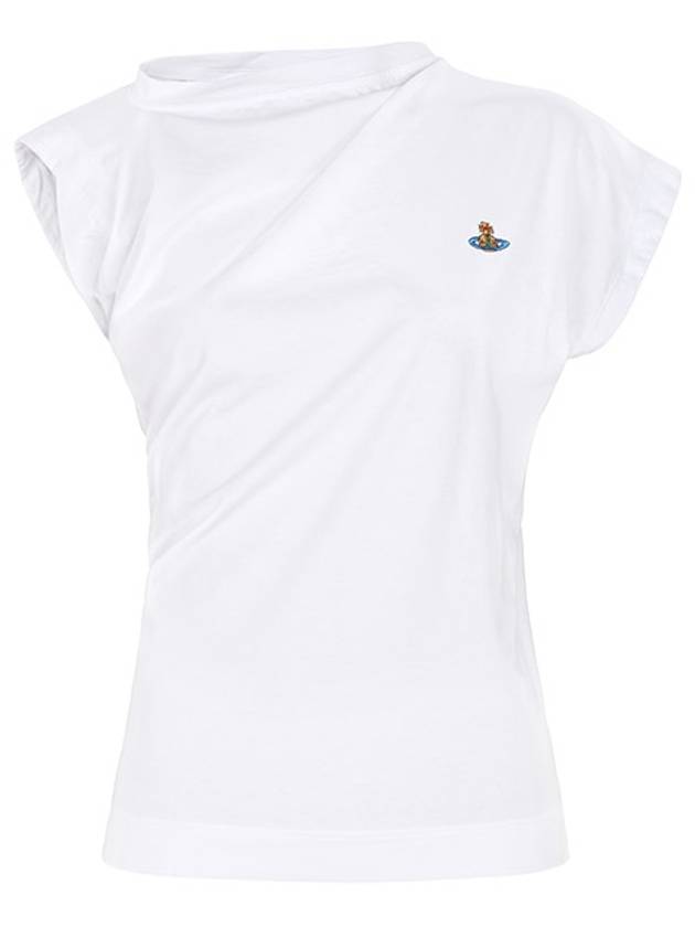 Women's Embroidered Logo Sleeveless White - VIVIENNE WESTWOOD - BALAAN 2