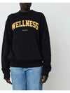 Wellness Logo Sweatshirt Black - SPORTY & RICH - BALAAN 11