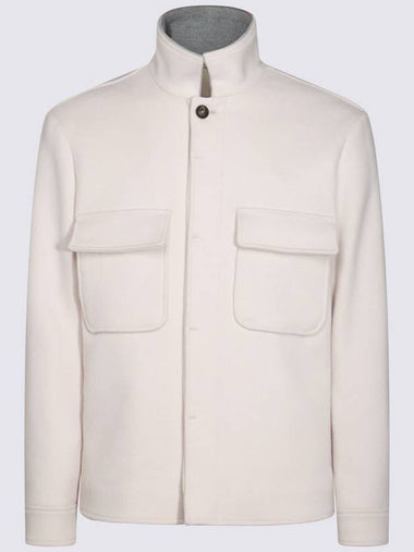 Eleventy White Wool Casual Jacket - ELEVENTY MILANO - BALAAN 1