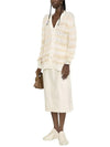 Women s Distressed Striped Cardigan A60398 DGD - ACNE STUDIOS - BALAAN 3